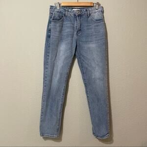 My Destiny Light Wash High Rise Straight Leg Jeans Womens 6 Blue Casual Fall